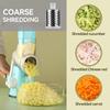 3in1 Rotary Cheese Grater Multifunctional Hand Cranked Vegetable Slicer Cheese Vegetable Shredder With 3 Blades Kitchen Supplies
