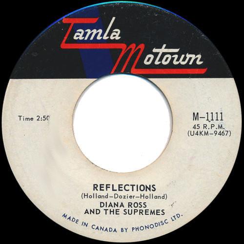

7inch Record DIANA ROSS & THE SUPREMES - Reflections / Going Down For The Th M1111 TAMLA MOTOWN 1967 Canada Soul/Funk Used