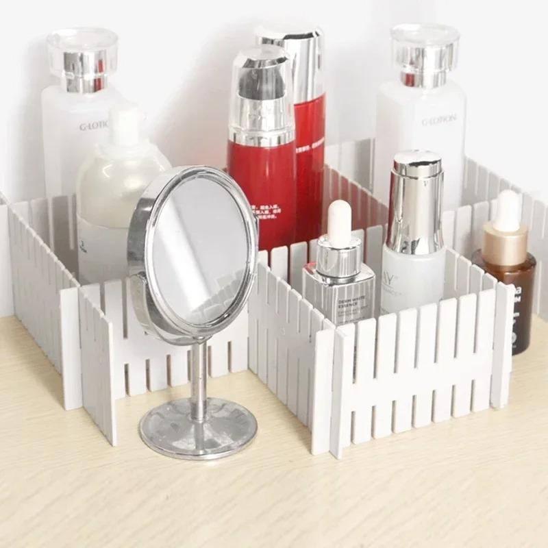 8/12 Pieces Adjustable Drawer Divider Partition Durable Storage Cosmetic Socks Underwear Drawer Clothes Organizer Cabinets