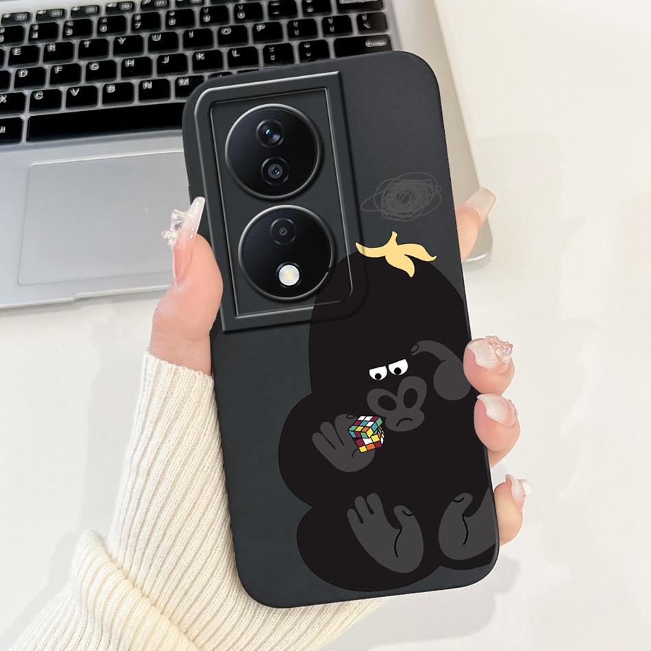 For Honor X7b Cute Panda Rabbit Cartoon Case HonorX7b X 7B 4G CLK-LX1 LX2 LX3 Camera Protective Soft Silicone Phone Cases
