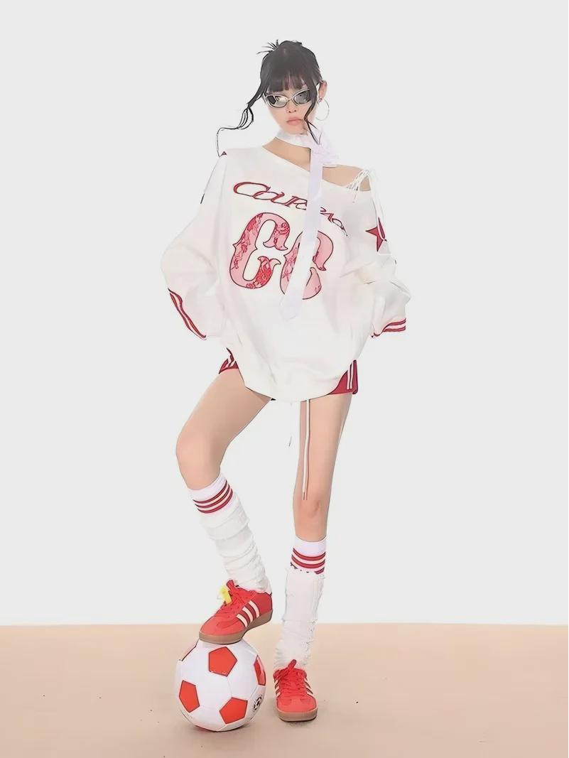 

Высококачественная женская спортивная модная толстовка и брюки с буквенным принтом для осени/зимы M