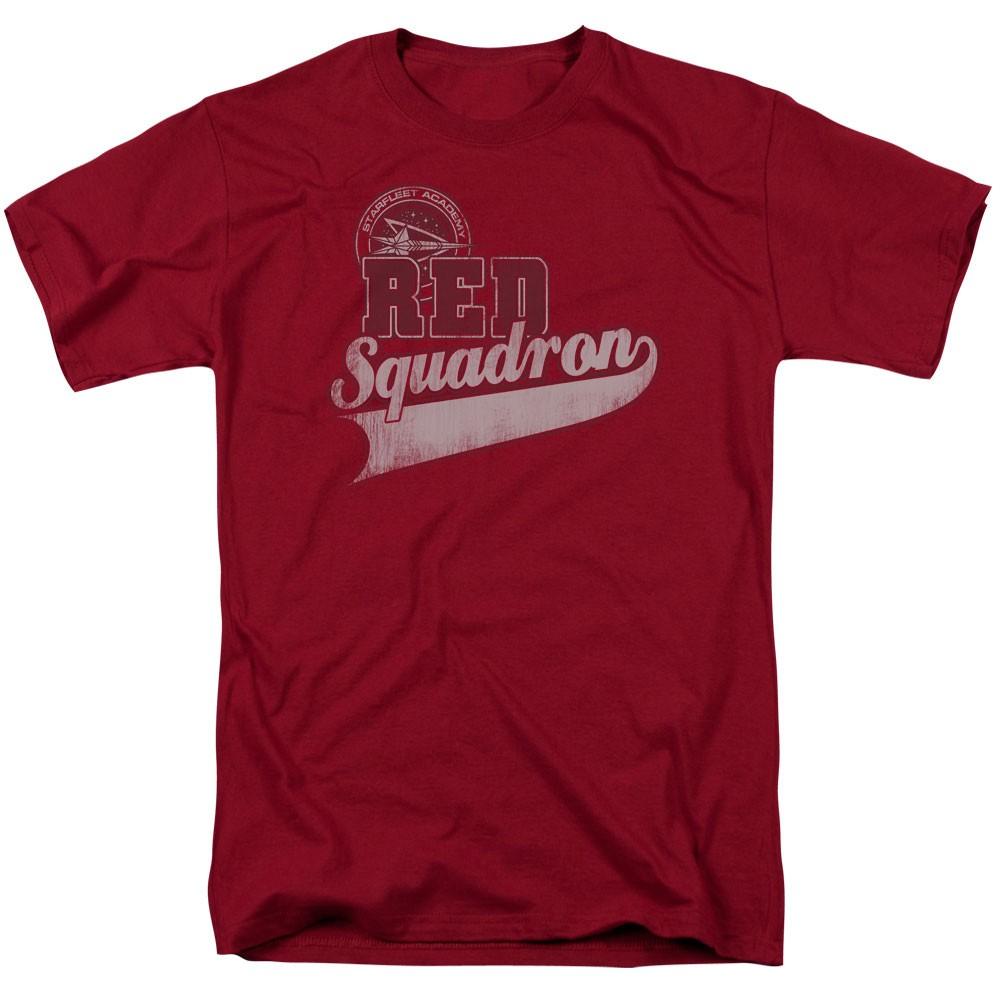 Star Trek - Red Squadron Sport - Adult Unisex Short Sleeve T-Shirt - Red 4XL