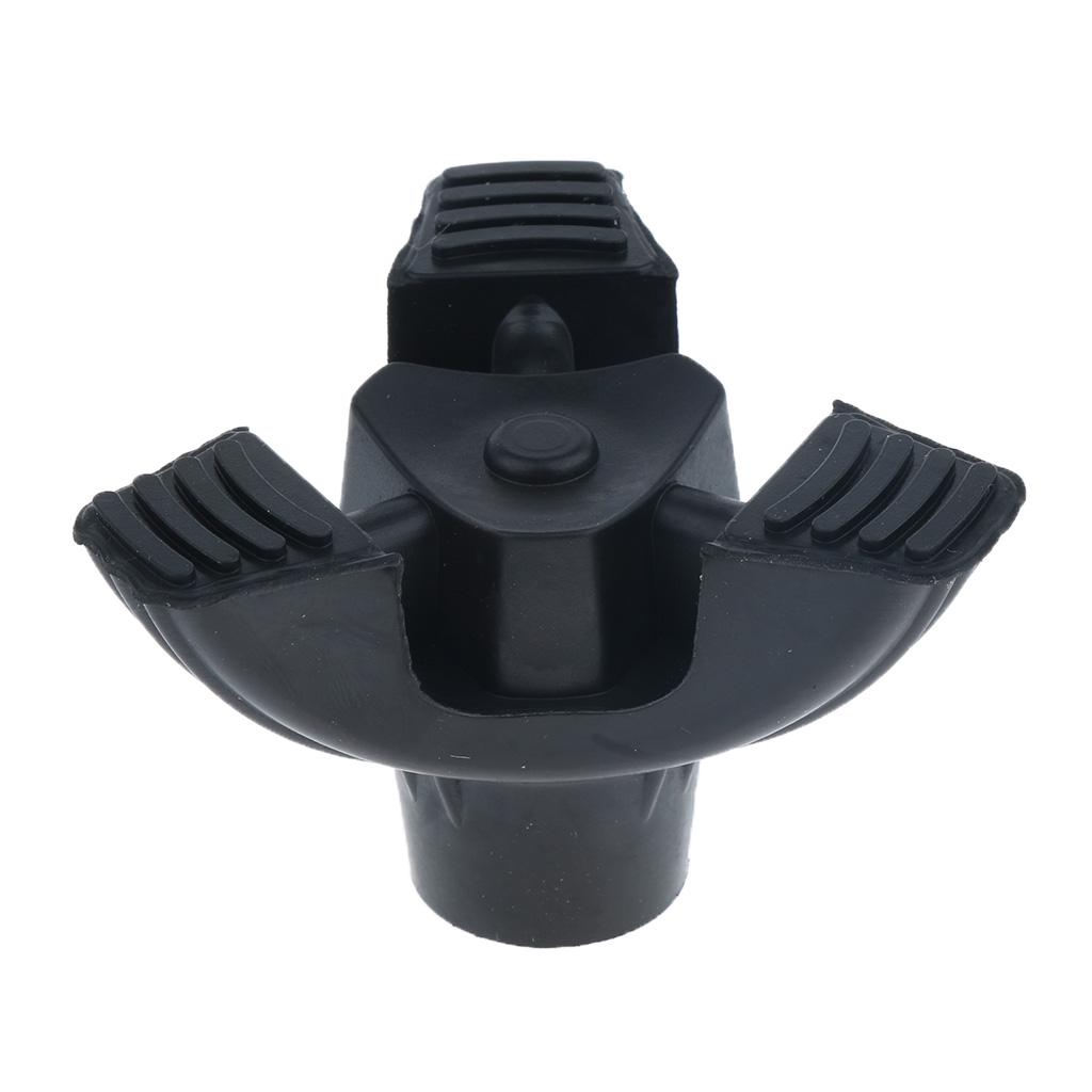 Crutches Support Base with Durable Rubber Tripod Tip 3/4 "5/8"