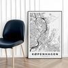 Poster Map City Plan Copenhagen