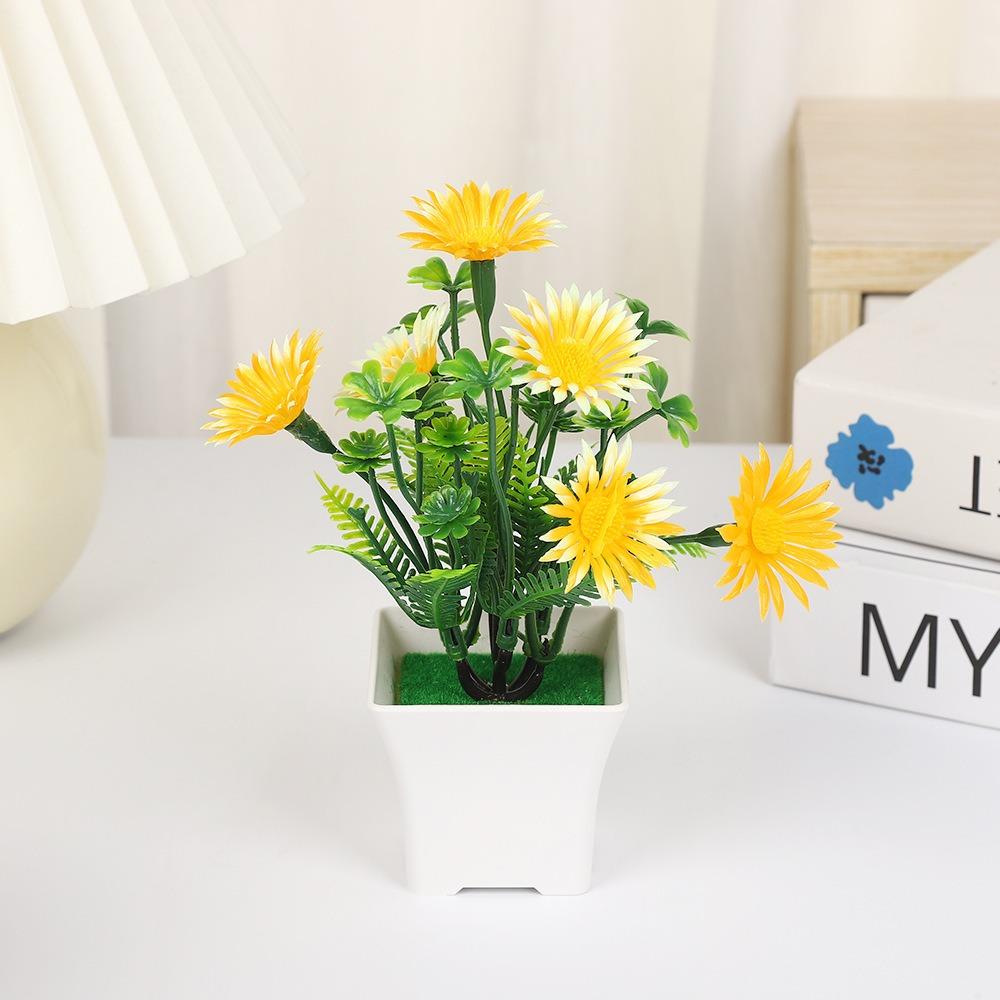 Umělá rostlina bonsai sedmikrásky plastové bonsaje mini umělé sedmikrásky zahradní