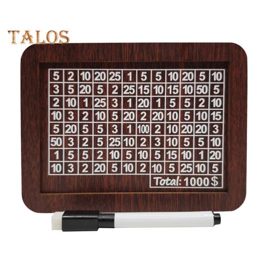 

Деревянная копилка со счетчиком-маркером, винтажная копилка с целевыми номерами для монет, контейнер для наличных денег, коробка для задач по экономии денег A