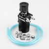 Engine Cylinder Aluminum Catch Reservoir Breather Can Black With
