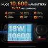 FOSSiBOT F101 Rugged Smartphone, 4GB+64GB, AI Triple Camera, 123dB Speaker, 10600mAh Large Battery, Android 12