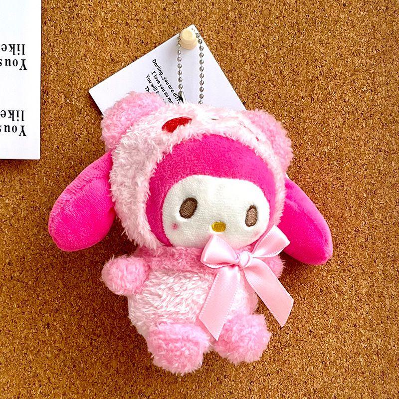 Adorable Llavero Colgante de Peluche de Sanrio Kuromi Muñeco Relleno Para Regalos de Niños