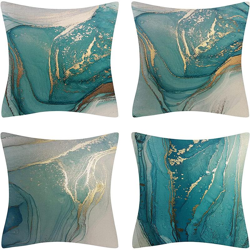 New Summer Hot-selling Light Luxury Series Simple Marble Sofa Bedside Cushion Pillow Cover
