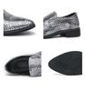 Men's Plus Size Leather Pointed Toe Slip-on Derby Shoes - Shiny Formal & Casual