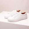 Fashion Mens Sneakers Genuine Leather Casual Outdoor Shoes Non-Slip Breathable Luxury Brand Footwear Top Quality Handmade White Shoe Men