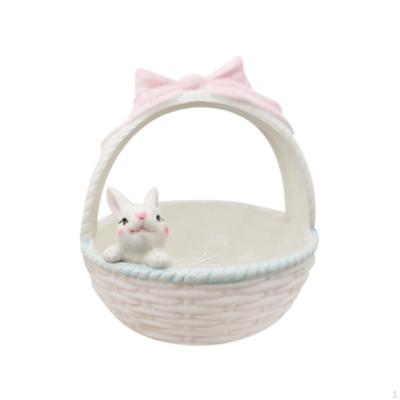 Rabbit Easter Basket Bunny Bowls Creative Flower Pot Small Candy Serving Kids Children Gifts