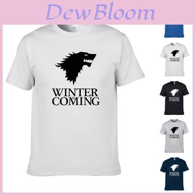 Game Of Thrones Ice Wolf Men Unisex Short Sleeve Casual T Shirt For All Seasons