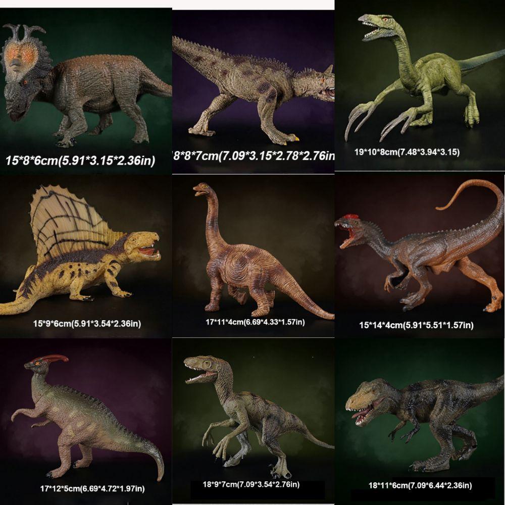 Multiple Sizes Dinosaur Model Rubber Tyrannosaurus Jurassic Dinosaur  Animal Figure Collection