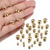 20pcs Gold Color Stainless Steel Abacus Beads for DIY Necklace Jewelry Making Stopper Spacer Beads Crimp End Beads Wholesale