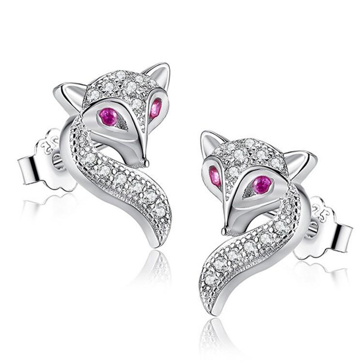 Neues Produkt Heißer Verkauf Fuchs Halskette Mode Ohrringe Armband Dreiteiliges Set Schlüsselbeinkette