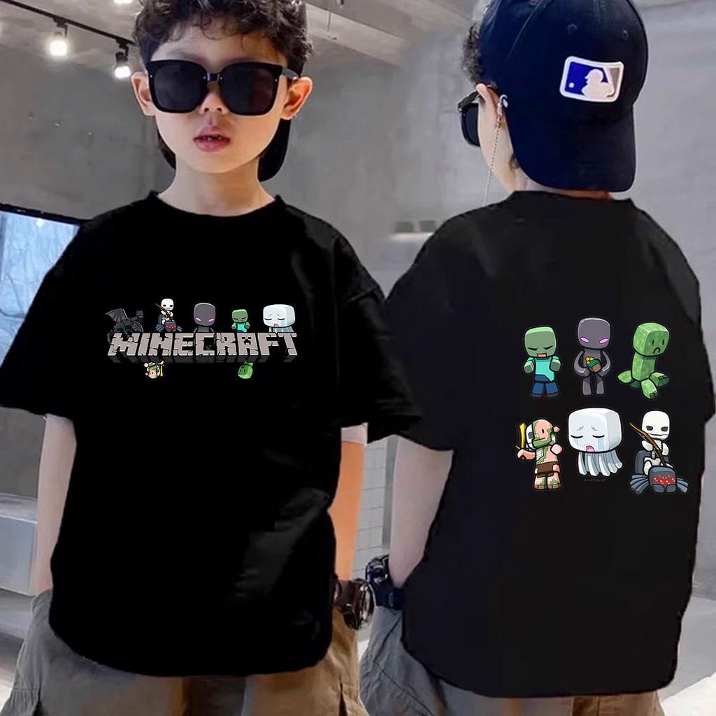 Summer Children's Short Sleeved Shirt with Double-sided Printed Fashion T-shirt