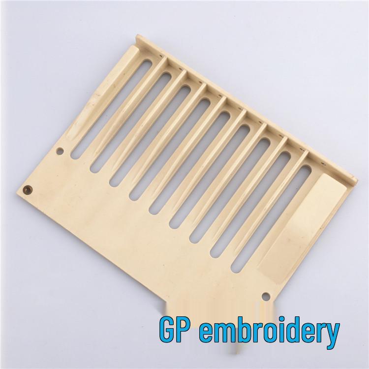 9-Needle Embroidery Machine Upper Panel with Thread Guide & Needle Bar Bracket серый