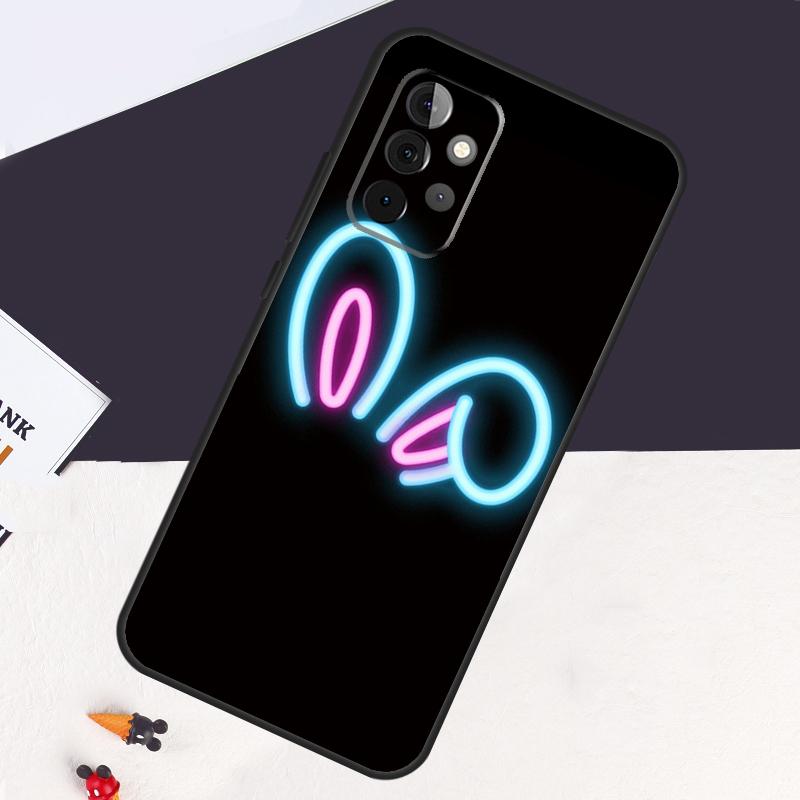 Bunny Rabbit Ears Cover For Samsung Galaxy A54 A34 A14 A52S A12 A22 A32 A52 A72 A13 A33 A53 A50 A51 A71 Case