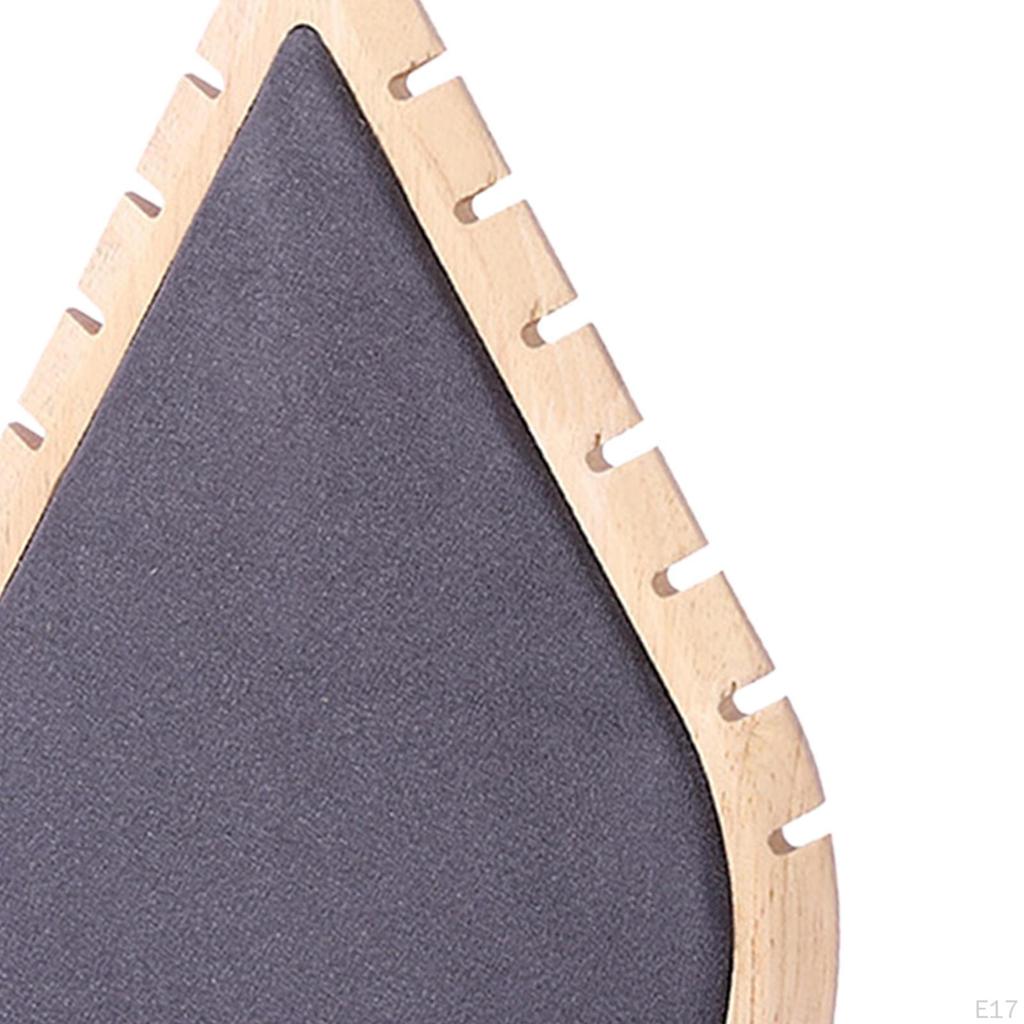 Drop Shaped Necklace Display Stand Wooden Organizer Jewelry Holder Hanger for Showroom Countertop