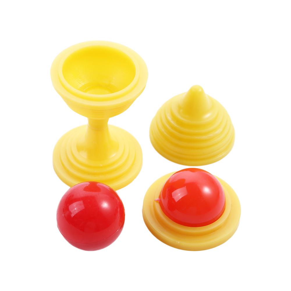 1 Set Kugeln Spurlos Magische Tasse Puzzle Neuheit Spielzeug Kinder Nahaufnahme Zaubertrick Requisiten