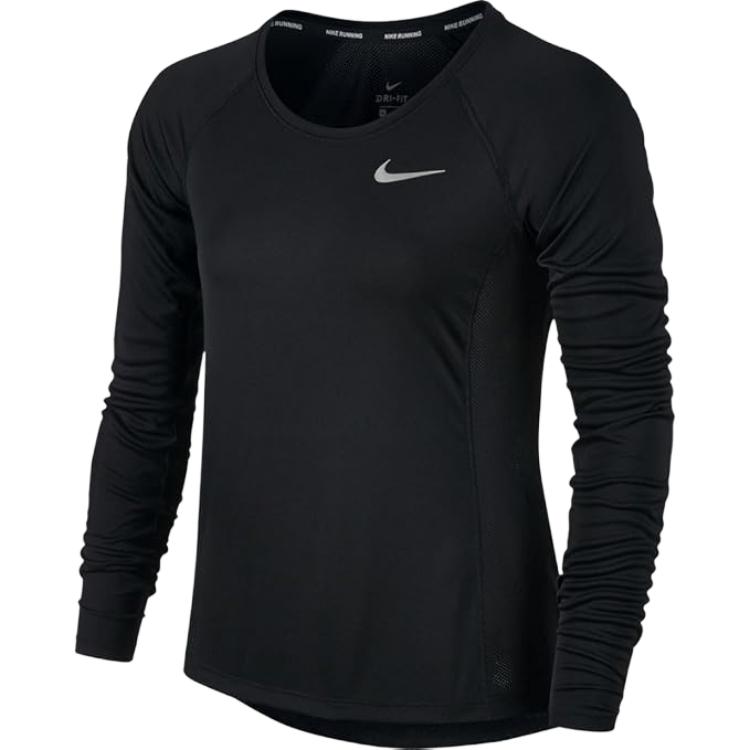 

Nike Dri-Fit Round Neck Comfortable Pullover Long Sleeve T-Shirt Women tops 831541-010 XL