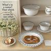 Elegant Ceramic Tableware Set: Underglaze Color Dinner Plates & Yogurt Bowls