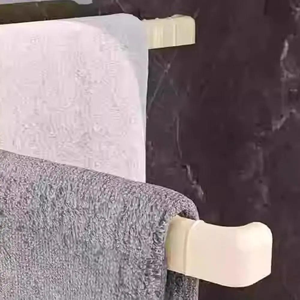 New Suction Cup Towel Rack Strong Row Traceless 3-Bar Towel Hanger Wall-mounted Row Hook