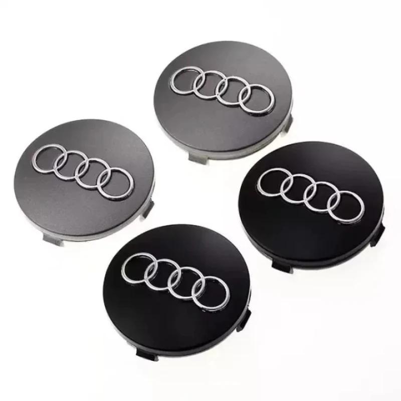 4 p ç s Audi wheel hub center cover badge is suitable For Audi q2l q5 q7 q8 r8 s4 s8 s7 rs5 rs8 rs6a1 a3 8p a4 b5 b6 b7 b8