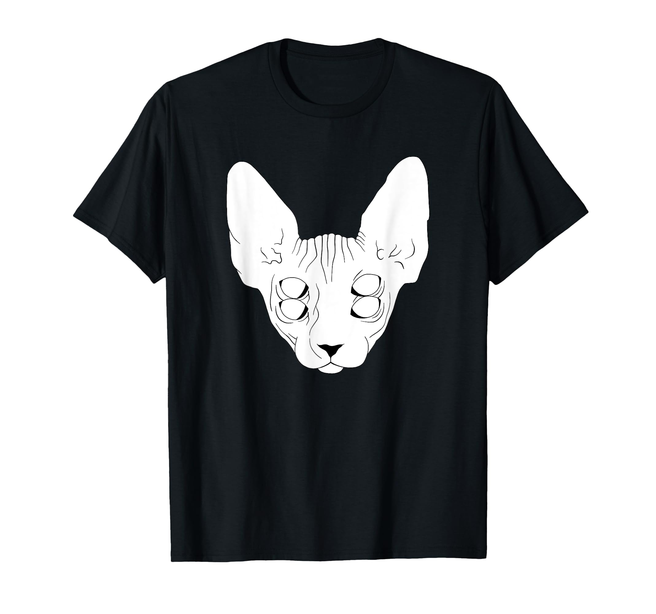 Sphynx Cat with Four Eyes | Spooky Psychedelic Sphynx Kitten T-Shirt