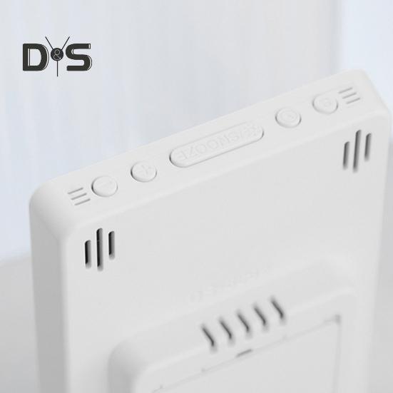 Multifunctional Large Screen Digital Alarm Clock Brightness Adjustment Humidity Temperature Display Desktop Clock