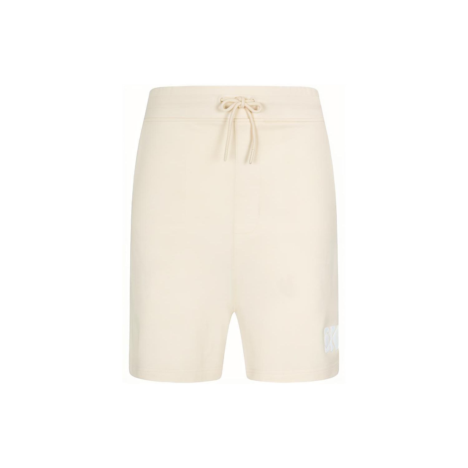 Calvin Klein Minimalist Letter Mid-Rise Stretch Casual Shorts Unisex shorts Beige J400176-ACJ M