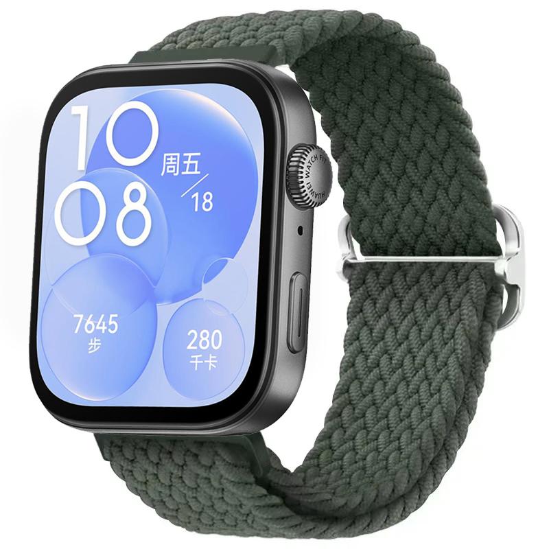 Gevlochten Nylon Lusband voor Huawei Watch Fit 4/3 Verstelbare Elasticiteit Armband Polsband Huawei Watch Fit 4/4 Pro Accessoires