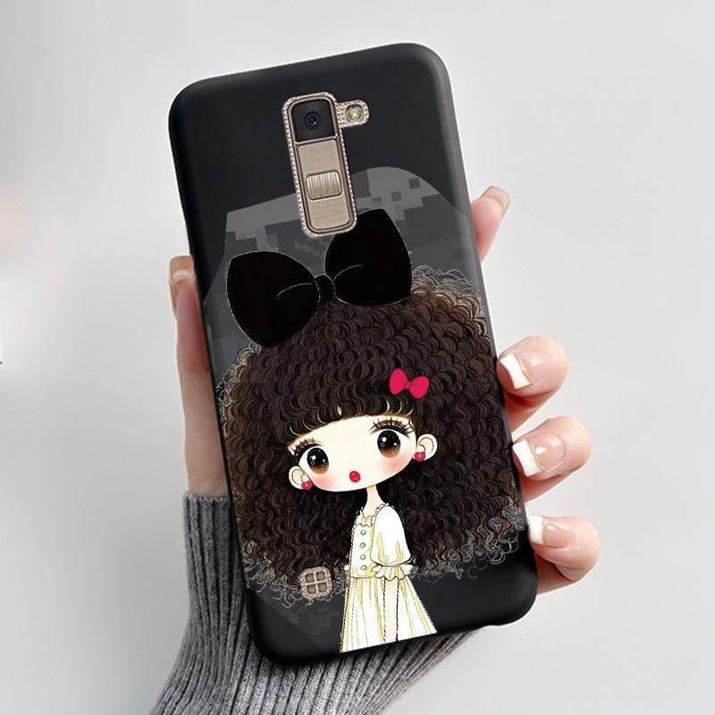 Casing For LG K10 2016 Super-Thin Slim Case Shockproof Bumper Luxury Cute Cool Boys Girls Black Matte Soft Silicone Back Cover