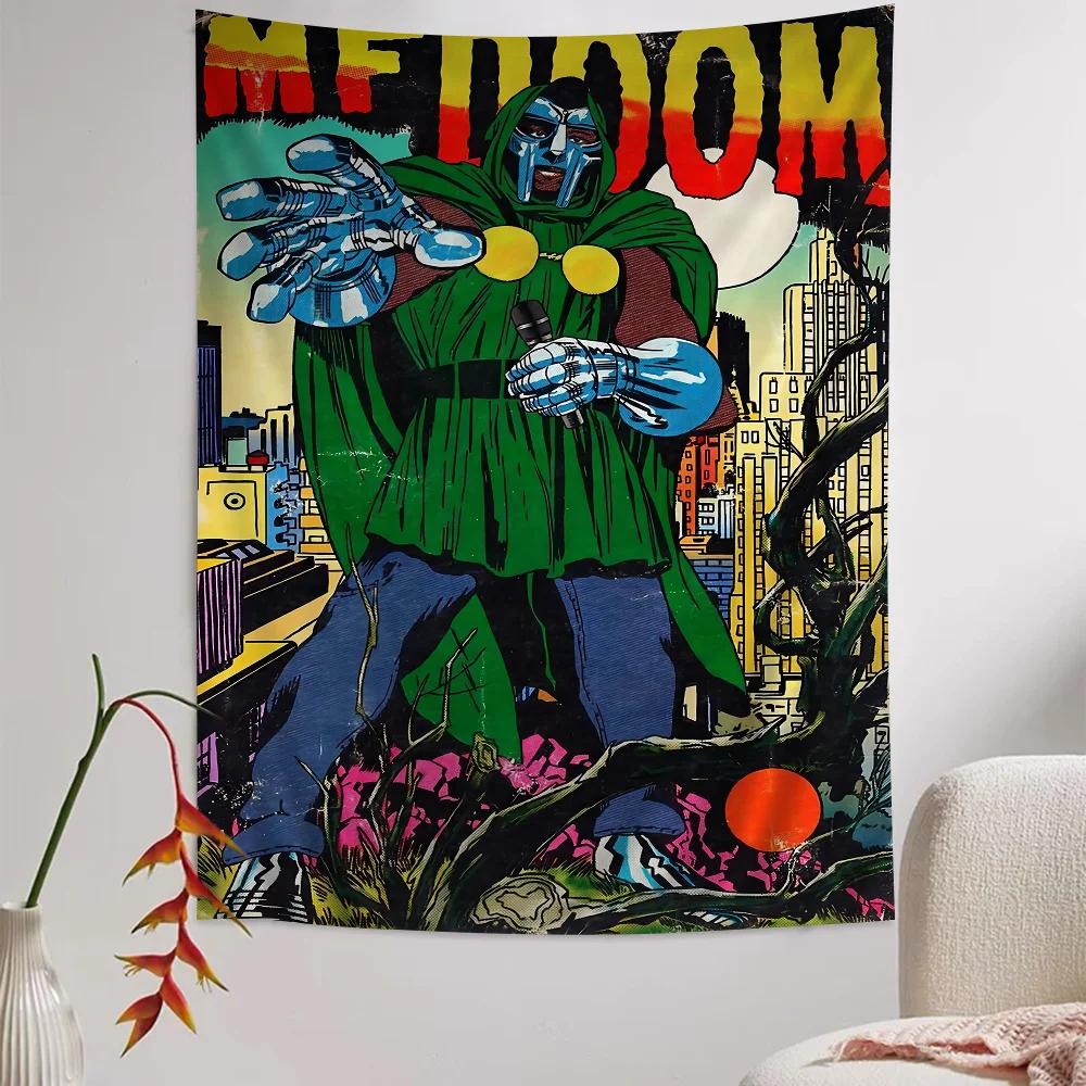 MF DOOM Kleurrijk Wandkleed Hangend Hangend Tarot Hippie Wandkleden Studentenkamer Huisdecoratie