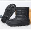 Rain Shoes Men's Short Tube Low Top Rain Boots Antiskid Car Wash Water Shoes Rubber Shoes Waterproof Plush Cotton Warm Water Boots