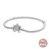 100% 925 Sterling Silver Original Stars Forever Love Zircon Bracelets Fit DIY Charms Beads Anniversary Birthday Jewelry Gifts