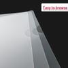 A4 Single Sheet L-Type Transparent Folder - Thickened Two-Page File Sleeve