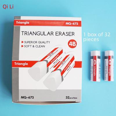Cartoon 4B Black & White Triangle Eraser for Students and Office Use