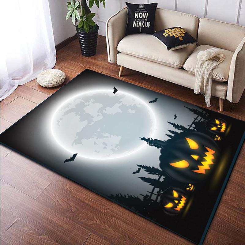 Halloween New Year Gift HD Printing Area Carpet, Living Room Sofa Decorative Carpet, Anti-skid Mat, Alfombras Direct Shipment