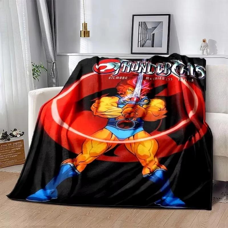 Fashion Cartoon Thundercats Printed Blanket Picnic Blankets Warm Blanket Soft and Comfortable Blanket Home Travel Birthday Gifts