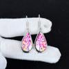 Natural Sea Sediment Gemstone Antique Earrings 925 Sterling Silver Earring, Boho Silver Jewelry Dangle Earrings, Gifts For Wadding Gifts For Her