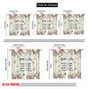 2pcs 2D Flat Printing Window Drapes Enjoy Day Moments Memories 100% Polyester Fabric Without Electricity Seasonal Party &