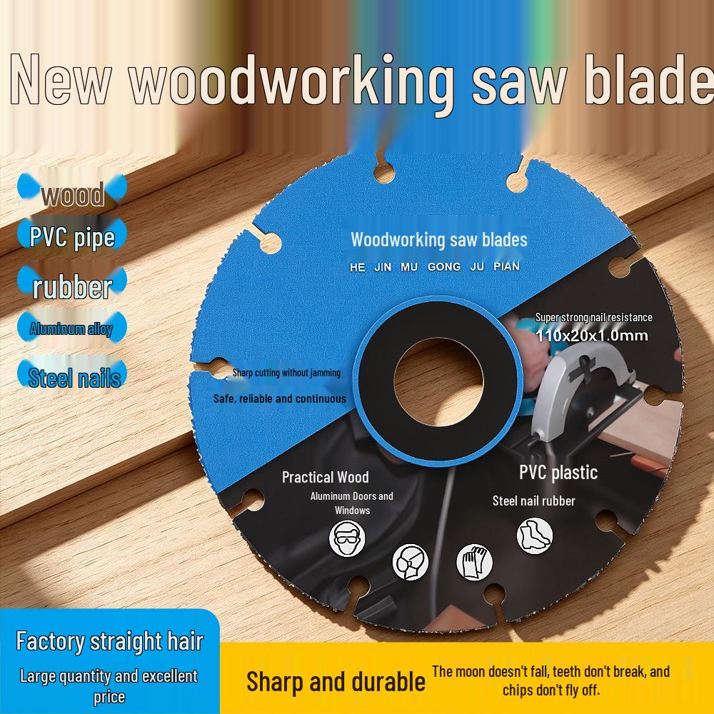 Dedicated Angle Grinder Cutting Disc for Wood, Aluminum, and PVC