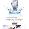Middle-aged and Elderly Large Dial Pointer Digital Surface Elastic Elastic Band Quartz Men's and Women's Watches