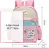 12inch Cute Nylon Backpack Large Capacity Multi-Pocket Student School Backpacks Cartoon Mochilas Pre-School Nursery Bag Travel
