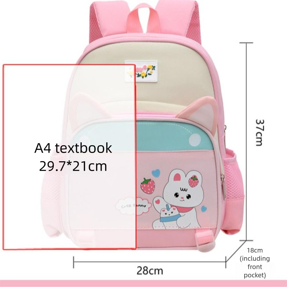 12inch Cute Nylon Backpack Large Capacity Multi-Pocket Student School Backpacks Cartoon Mochilas Pre-School Nursery Bag Travel