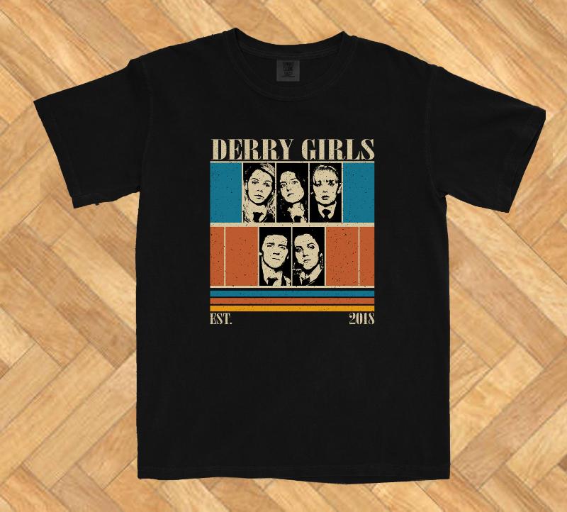 Derry Girls Tv Series Comfort Colors Shirt Retro Tee S
