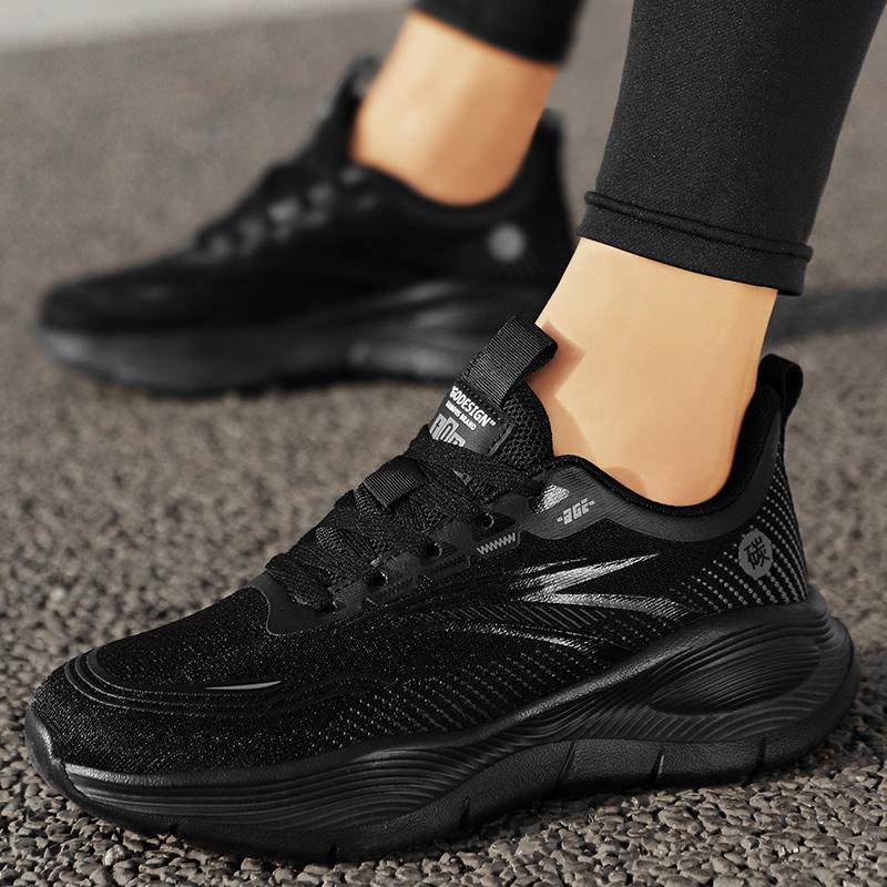 Fashion Men's Flying-Woven Sneakers Summer New Fashion Anti-Slip Sport Casual Shoes Breathable Mesh Lightweight for Jogging Gym Workouts